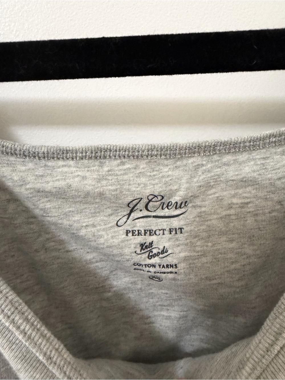 J. Crew Light Gray Scoop Neck Tank Top - Picture 2 of 2